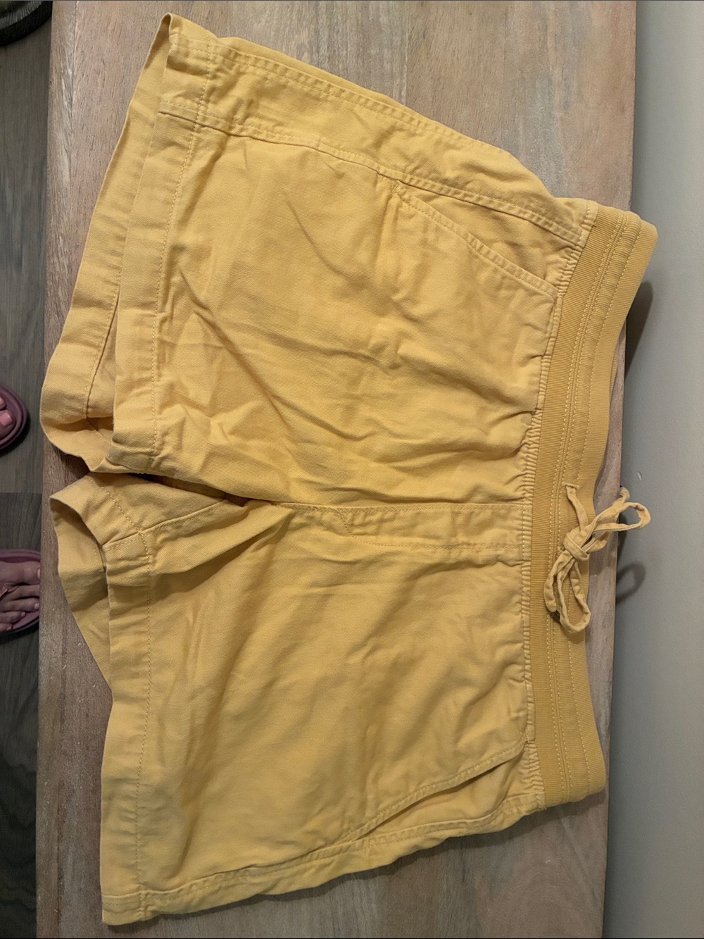 Women’s Orvis Yellow Drawstring Lounge Shorts